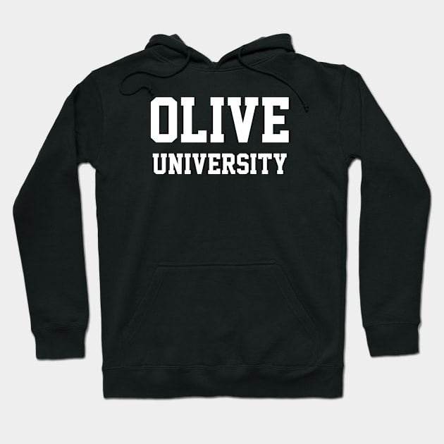 Olive University Hoodie by FoodieTees